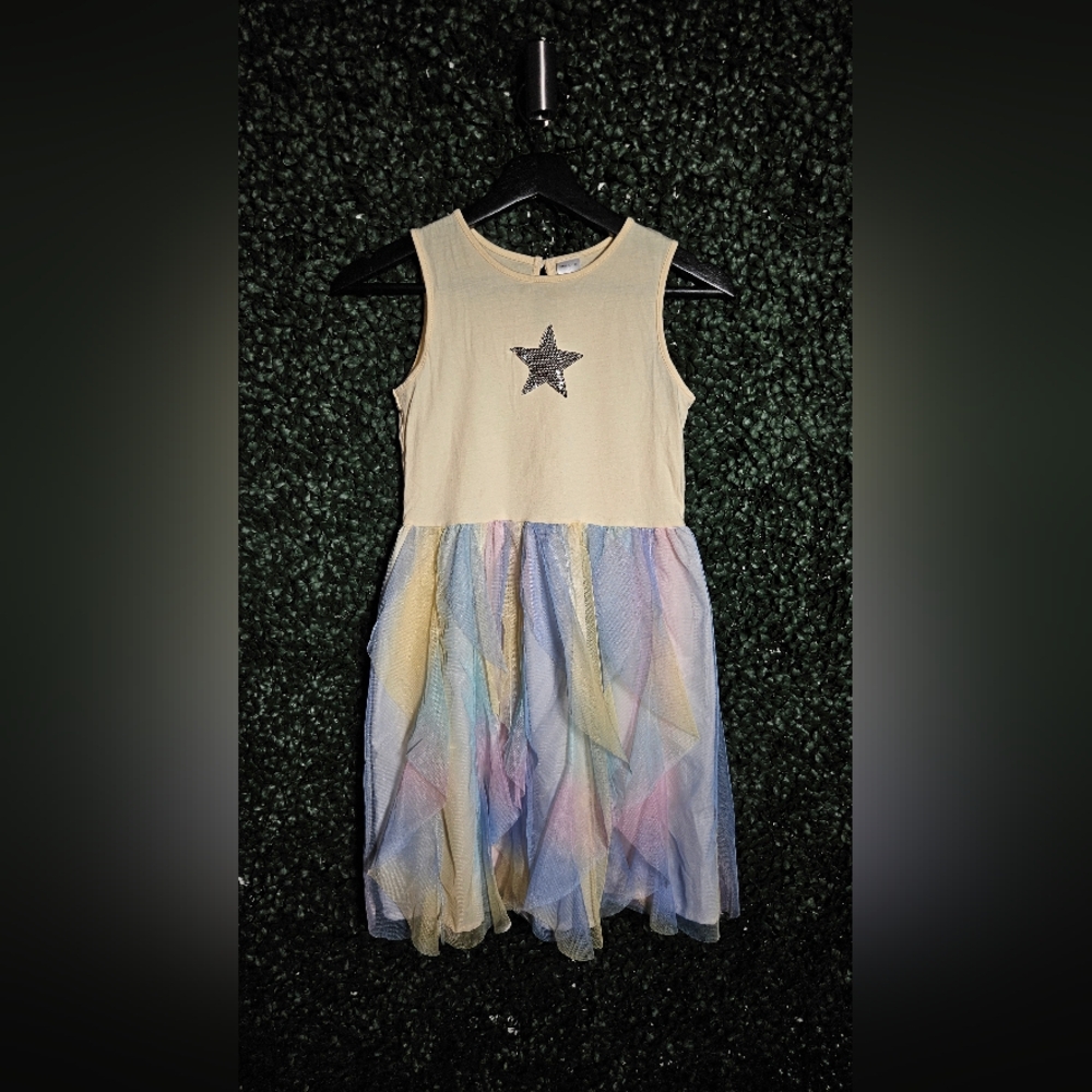 Star Embellished Pastel Dress